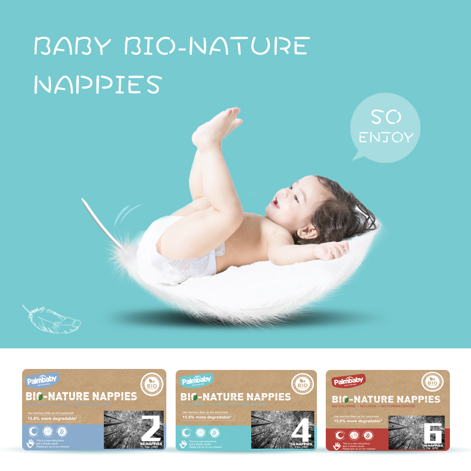 Palmbaby Biodegradable baby diapers export to Australia
