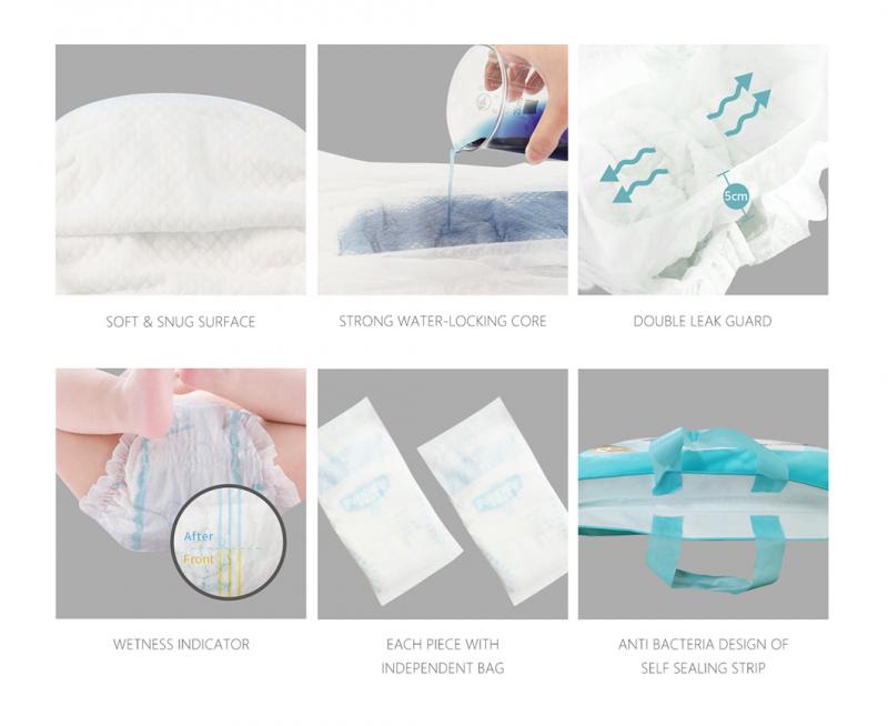 Medical Grade Top Quality Baby Diaper Pant OEM Service Baby Disposable Pants of Training